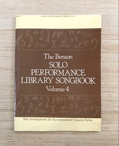 The Benson Solo Performance Library Songbook Volume 4 1980 - Picture 1 of 3