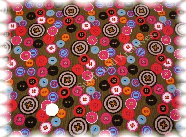 Feincord Knöpfe Cord braun 50 cm Babycord Cordstoff Stoff nähen - Bild 1 von 1