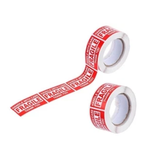 Handle With Care Fragile Parcel Labels- Postage Stickers Permanent Self-Adhesive - Picture 1 of 2