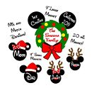 Custom Disney Inspired Christmas Cruise Magnet, Personalized Door Magnet Holiday