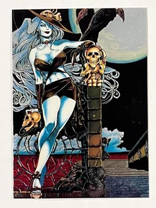 Tarjeta base de cromo Lady Death 1 (1994) Serie I #80 ""Presencia de la muerte - Imagen 1 de 2