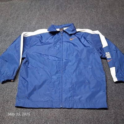 Nike Windbreaker Jacket Youth Size Medium 10 - 12 Blue Full Zip Lightweight - image 1 of 4