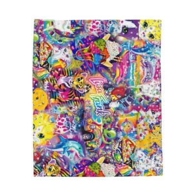 WILDBLOOMSCREATIONSCO. Lisa Frank 90s Babe Velveteen Plush Blanket