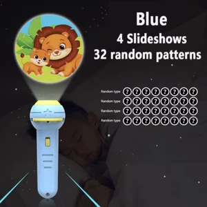 Flashlight Projector Torch Lamp Toy Early Education Cognition before Bedtime Sto - Picture 1 of 27