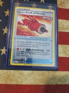 HOLO Single Scroll Of Piercing 154/198 NM REVERSE Chilling Reign Pokemon Card - Picture 1 of 2