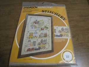 PARAGON NEEDLECRAFT MY HOME TOWN STITCHERY KIT PERSONIZE YOUR HOME TOWN - Picture 1 of 3