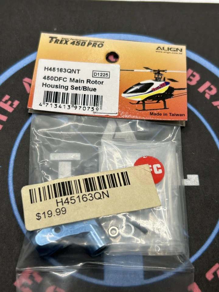 Align. T-Rex 450 Pro. H46163QNT. 450DFC Main Rotor Housing Set/Blue - Image 1 of 1