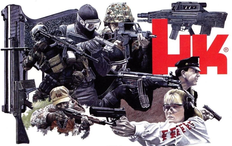 Heckler Koch HK 2000 catálogo pistola mira munición balas munición armas de fuego disparo Foto 1 de 3