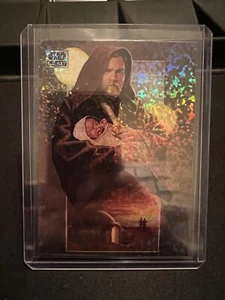 2024 Topps Chrome Star Wars Galaxy Mini Diamond I Will Watch Over Him #77 - Picture 1 of 2