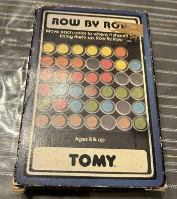 Vintage 1982 Tomy - Row By Row Puzzle Game - with Box - Tomy Japan - image 1 of 4