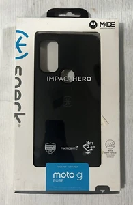 Speck Impact Hero Phone Case For Motorola Moto G PURE- Black - Picture 1 of 1