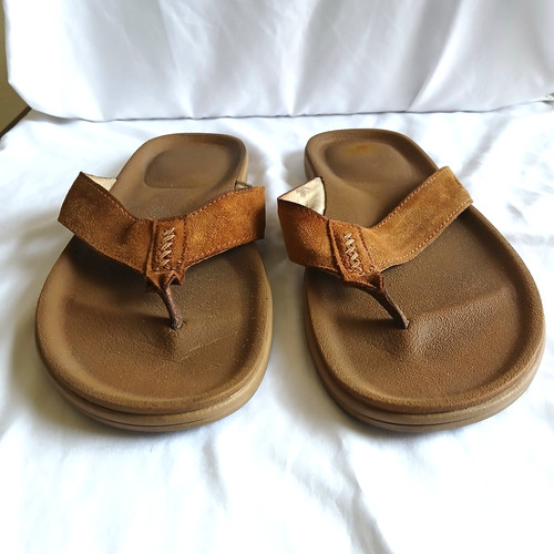 Sandali UGG uomo punta aperta taglia 9 marrone