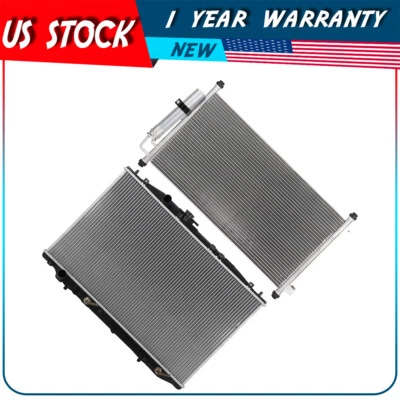 Kit de radiador y condensador de aire acondicionado para Acura TL 2007-2008 repuesto Foto 1 de 4