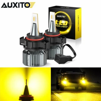 5202 Bombillas LED 3000K Amarillo Dorado Super Brillante Luz Antiniebla DRL Lámparas Alta Potencia Foto 1 de 4