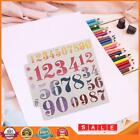 Hollow Number Plastic Painting Template DIY Cake Coffee Decor Spray Stencil Mold