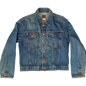 Vintage 90s Blue Bronze Jean Paul Gaultier Jeans Fitted Denim Jean Jacket M - Picture 1 of 8
