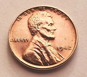 1942 Lincoln Copper Wheat Penny No Mint Mark 1C Uncirculated FREE SHIPPING P710 - Picture 1 of 10