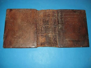 Original wooden covers with leather from an old Russian church book - VERY RARE! - Picture 1 of 18
