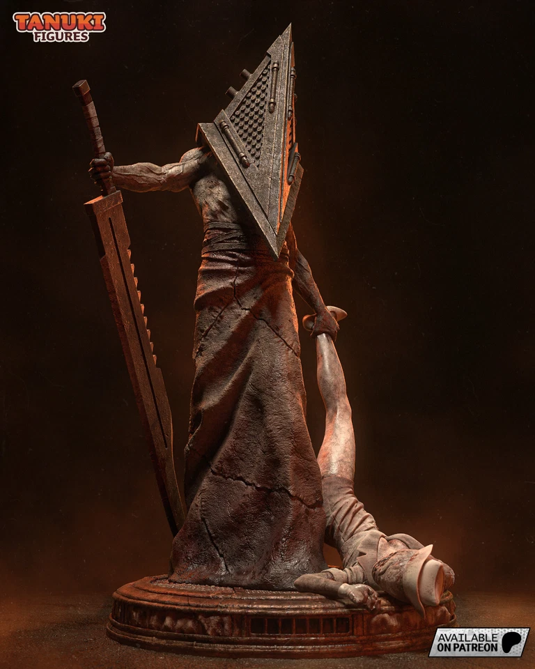 Pyramid Head Silent Hill 1:10/1:12 Scale (3D) Printed Model Kit - Image 1 of 4