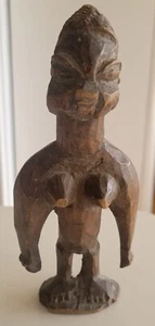 Vintage African Carved Wood Tribal Woman 6.5" - Picture 1 of 8