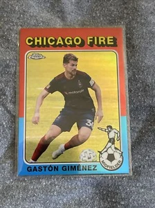 2020-21 MLS Chrome Gaston Gimenez Retro Refractor Chicago Fire - Picture 1 of 2