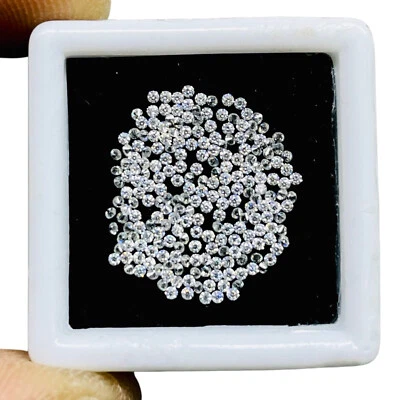 VVS 219 Pcs D Color Loose White Moissanite 1mm Round Cut Wholesale Lot - Image 1 of 4
