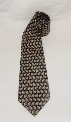 Corbata Jim Thompson 100% Seda Diseño Estampado Elefante en Negro 3.5" x 57" NUEVA Foto 1 de 4