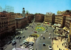 Postcard Spain Madrid Puerta del sol Sun Gate - Bild 1 von 2