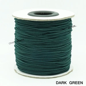 1mm Nylon Coated Round Elastic Cord Stretch Beading Mala String - Choose Color! - Picture 1 of 30