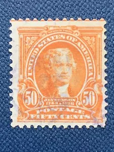 53533 US Stamps Scott 310 50c Used NH Jumbo Good Margins See Pictures - Picture 1 of 2