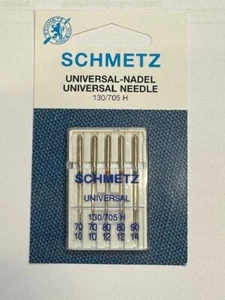 5 Nähmaschinennadeln Schmetz 130/705H Stärke 70-90 gemischt UNIVERSAL HAx1 - Bild 1 von 2