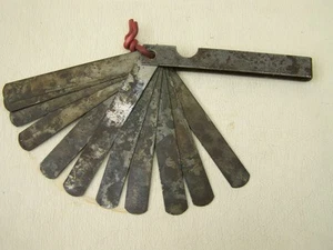 antike Fühlerlehre Abstandslehre Fühlerlehren Fühllehre - Foto 1 di 1