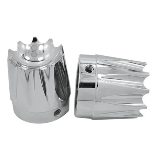 Cubiertas de tuerca de eje delantero cromadas Excalibur modelos Harley-Davidson Touring 2000-2007 Foto 1 de 1