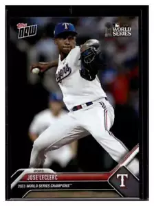 2023 Topps Now World Series Champions Set #WS-12 Jose LeClerc Basiskarte (Menge) - Bild 1 von 2