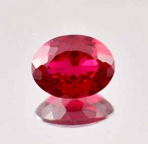 14,35 kt natürlicher blutroter Rubin oval geschliffener loser Edelstein GIT-zertifiziert 12 x 16 mm - Bild 1 von 6