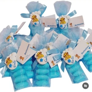 bomboniera Nascita bimbo Piedino Simba Re Leone 🦁 Segnaposto Battesimo - Foto 1 di 2