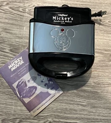 Disney Mickey Mouse Sandwich Maker 5555-03 VillaWare Inc - FREE SHIP! - Image 1 of 4