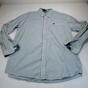 Cinch Men's Western Shirt XL Green Striped Button Down LS Rodeo Cowboy Horses - Picture 1 of 11