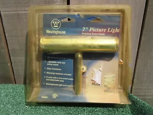 Brand New Westinghouse 7" Picture Light Polished Brass Finish 75050 - Picture 1 of 6