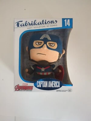 NUEVO Peluche Esculpido Funko Fabrikations CAPITÁN AMÉRICA #14 Vengadores Era de Ultrón Foto 1 de 4