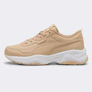 Puma Cilia Mode Damen Beige Sneakers Kunstleder Turnschuhe Sportschuhe 37112528 - Bild 1 von 6