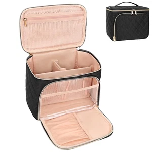 Makeup Bag, Large Capacity Travel Makeup Bag Organizer, Waterproof Cosmetic Bag - Picture 1 of 12