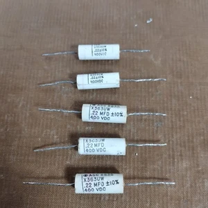 Five ASC film capacitors 0.22uF 400V for tube amplifiers - Afbeelding 1 van 4