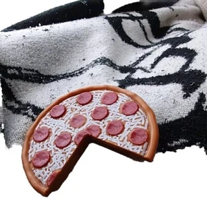 Plastic Toy Pizza With A Slice Gone - Picture 1 of 5