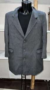CAPPOTTO MISTO LANA usato Uomo Man Grigio Tg 48 PGS320PI - Picture 1 of 8