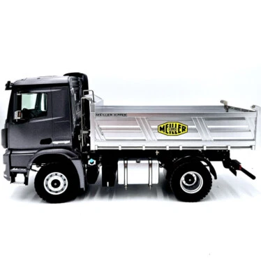 Huina grau Kabolite 4x4 Kipper Mercedes Benz Lkw Arocs Allrad 1:14 + Sound Licht - Bild 1 von 4