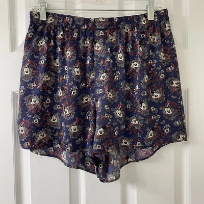 Pantalones Cortos para Dormir De Colección Disney Mickey Mouse Mickey & Co 100% Seda Talla XL Foto 1 de 4