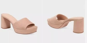 Veronica Beard Women's Dali Suede Platform Mules Sandal Mules Sz 9 NIB 398 - Picture 1 of 10