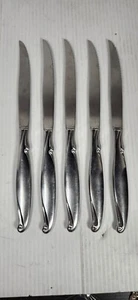 Oneida Community DRIFTWOOD Stainless Flatware 5 Piece Steak Knife Hollow Handle - Picture 1 of 12