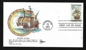 #2093 20c Roanoke Voyages - Gill Craft FDC - Picture 1 of 2